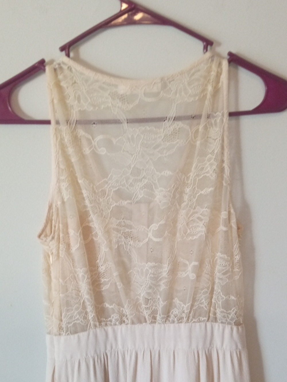 LUSH Cream Color Lace Dress - Picture 7 of 7